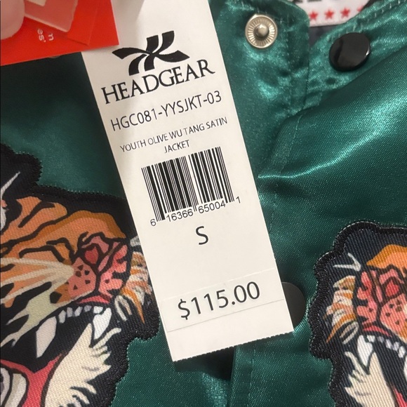 ‼️NWT‼️ Wu-Tang Clan Satin Jacket, Headgear Classics, Size youth small - Picture 4 of 6